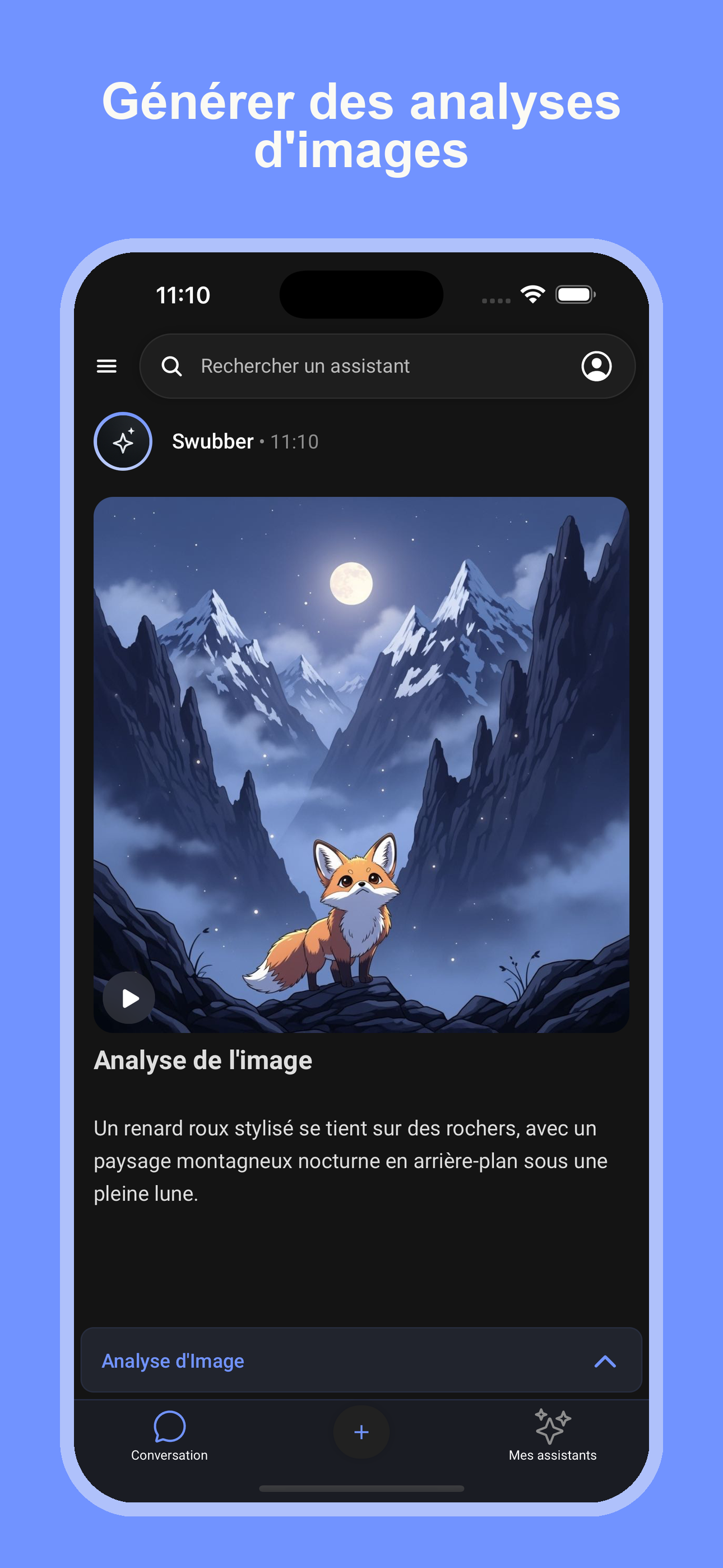 Analyse d’images avancée – capture d’écran